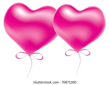 vector balloons for valentine's day