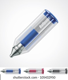 Vector ballpoint pen icon