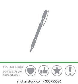 Vector ballpoint pen icon