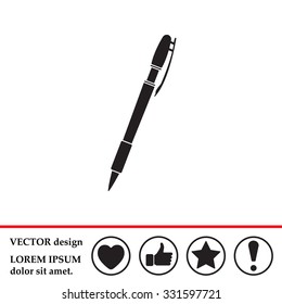 Vector ballpoint pen icon