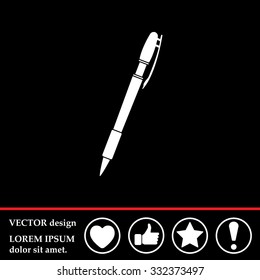 Vector ballpoint pen icon
