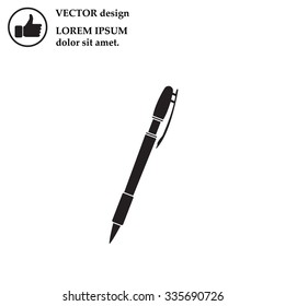 Vector ballpoint pen icon 