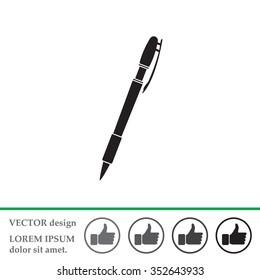 Vector ballpoint pen icon
