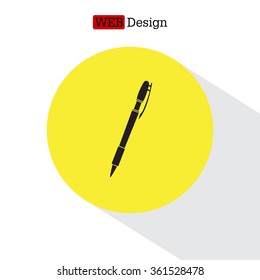 Vector ballpoint pen icon