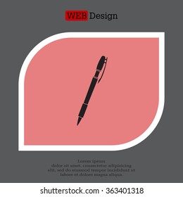 Vector ballpoint pen icon