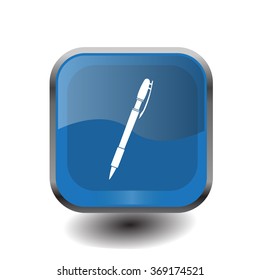 Vector ballpoint pen icon 