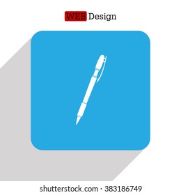 Vector ballpoint pen icon
