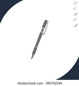 Vector ballpoint pen icon

