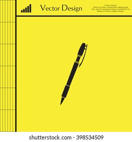 Vector ballpoint pen icon