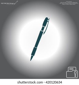 Vector ballpoint pen icon
