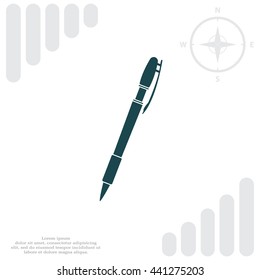 Vector ballpoint pen icon
