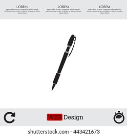 Vector ballpoint pen icon