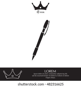 Vector ballpoint pen icon