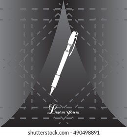 Vector ballpoint pen icon

