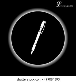 Vector ballpoint pen icon

