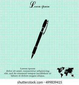 Vector ballpoint pen icon

