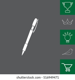 Vector ballpoint pen icon