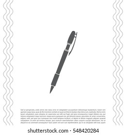 Vector ballpoint pen icon