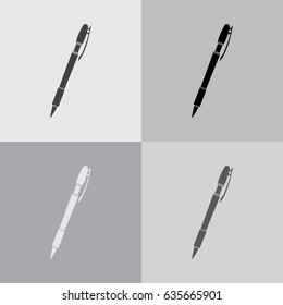 Vector ballpoint pen icon


