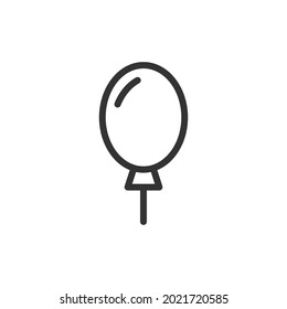 Vector baloon line icon. Symbol in trendy outline style. Vector illustration isolated on a white background. 