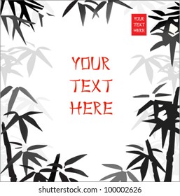 Vector bamboo background