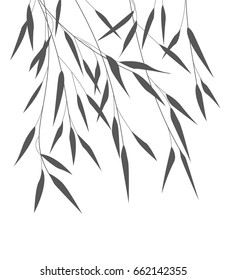 Vector bamboo leaves