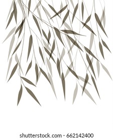 Vector bamboo leaves