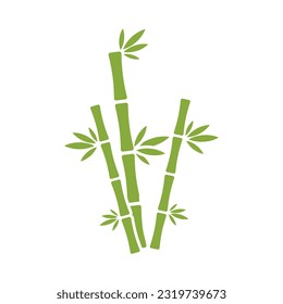 Vector bamboo sprout logo design