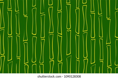 Vector Bamboo Stems. Tree Texture in Ethnic Style. Abstract Background of Silhouettes of Bamboo Trees. Bamboo Pattern for Wallpaper, Textile, Tablecloth, Packaging, Fabric, Wrapping. Stalks of Trees.