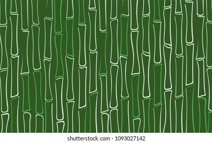 Vector Bamboo Stems. Tree Texture in Ethnic Style. Abstract Background of Silhouettes of Bamboo Trees. Bamboo Pattern for Wallpaper, Textile, Tablecloth, Packaging, Fabric, Wrapping. Stalks of Trees.