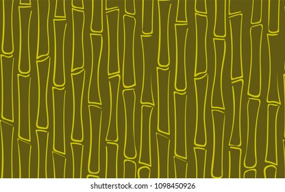 Vector Bamboo Stems. Tree Texture in Ethnic Style. Abstract Background of Silhouettes of Bamboo Trees. Bamboo Pattern for Wallpaper, Textile, Tablecloth, Packaging, Fabric, Wrapping. Stalks of Trees.