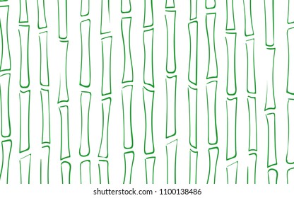 Vector Bamboo Stems. Tree Texture in Ethnic Style. Abstract Background of Silhouettes of Bamboo Trees. Bamboo Pattern for Wallpaper, Textile, Tablecloth, Packaging, Fabric, Wrapping. Stalks of Trees.