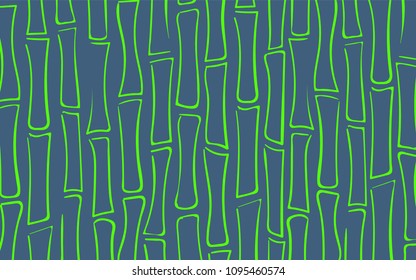 Vector Bamboo Trees Silhouettes. Bright Tropical Pattern. Abstract Background of Bamboo in Ethnic Style. Stalks of Tree. Vector Bamboo Ornament for Wallpaper, Textile, Tablecloth, Packaging, Wrapping.