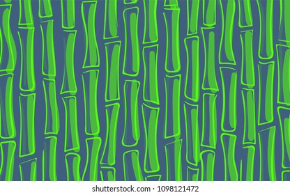 Vector Bamboo Trees Silhouettes. Bright Tropical Pattern. Abstract Background of Bamboo in Ethnic Style. Stalks of Tree. Vector Bamboo Ornament for Wallpaper, Textile, Tablecloth, Packaging, Wrapping.