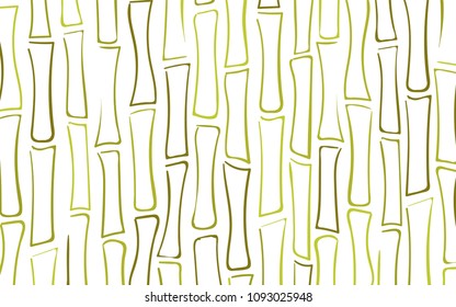 Vector Bamboo Trees Silhouettes. Tropical Pattern. Abstract Background of Green Bamboo in Ethnic Style. Stalks of Trees. Vector Bamboo Ornament for Wallpaper, Textile, Tablecloth, Packaging, Wrapping.