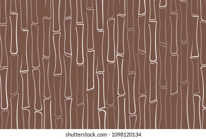 Vector Bamboo Trees Silhouettes. Tropical Pattern. Abstract Background of Bamboo in Ethnic Style. Stalks of Trees. Vector Bamboo Ornament for Wallpaper, Textile, Tablecloth, Packaging, Wrapping.