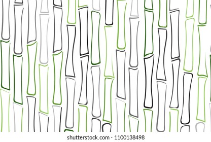 Vector Bamboo Trees Silhouettes. Tropical Pattern. Abstract Background of Bamboo in Ethnic Style. Stalks of Trees. Vector Bamboo Ornament for Wallpaper, Textile, Tablecloth, Packaging, Wrapping.