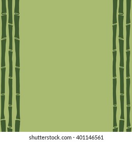 Vector  bamboo vertical frame pattern background .Vector illustration