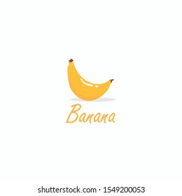 vector of banana in flat design style