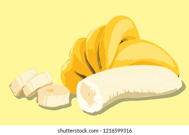 vector banana fruit