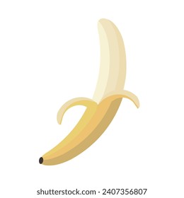 Vector banana icon. Flat design. Sutable for apps and animation. 