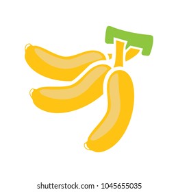 vector banana icon, fruit illustration, healthy diet, fresh tropical banana