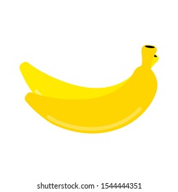 vector banana icon, fruit illustration, healthy diet, fresh tropical banana