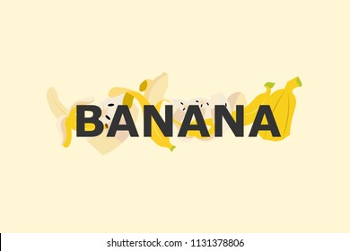 Vector banana illustration 
