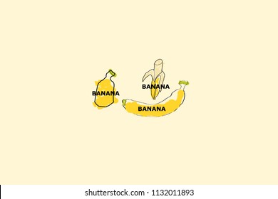 Vector banana illustration 
