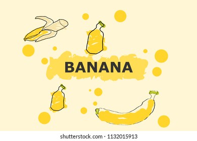 Vector banana illustration 
