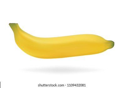 Vector Banana isolated on white background. Vector illustration.