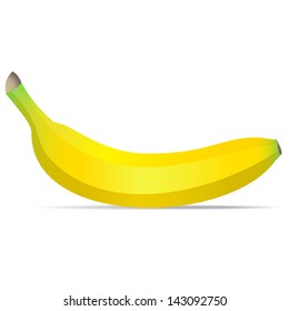 Vector banana isolated on white background