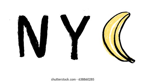 vector banana NYC