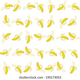 Vector banana seamless pattern